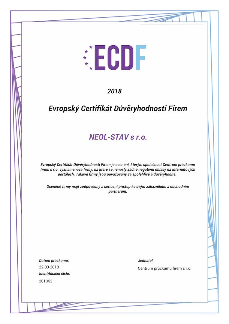 Evropský Certifikát Důvěryhodnosti Firem